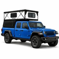 Tente de toit Hiperlion pour camion, coque de camping-car, panneau sandwich en fibre de verre isolé, profil bas, quatre saisons, pour lit de 6,5 pieds (plus de 3000 mm)