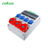 EBASEE-Boîte de distribution industrielle EBX-P-01 32A IP67, 2 prises CA, laiton, cuivre, prise standard UK/US/EU