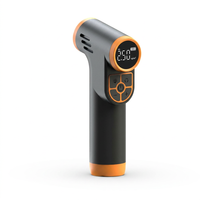 Mini-compresseur d'air portable pour voiture et usage domestique, orange et noir