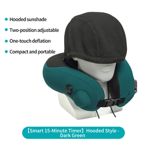 Bantal Pijat Leher & Punggung Bentuk U Ergonomis dengan Getaran, Dapat Dipanaskan, Terapi Inframerah untuk Perjalanan dan Fisioterapi Tubuh - Product Image 4