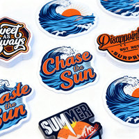 Autocollants en vinyle imperméable à l'eau avec impression personnalisée, étiquette découpée, autocollants de logo, étiquette adhésive en PVC
