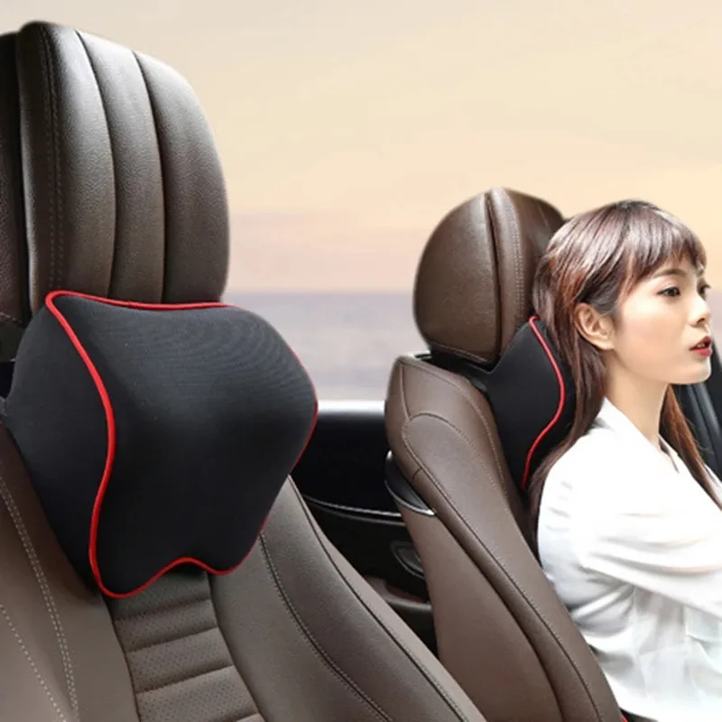 Cuscino poggiatesta per collo Auto accessori per Auto cuscino supporto per la testa del sedile Auto protezione per il collo automobili sedile poggiatesta Memory Cotton