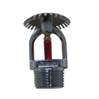 Sprinkler d'incendie en laiton 68C, pendentif mural dissimulé, pour incendies de classe A/B, taille 1/2 pouce