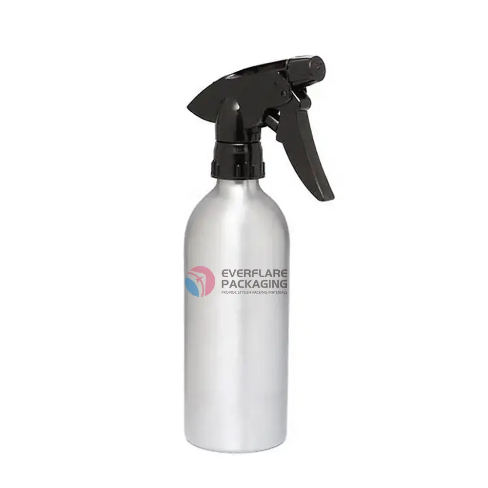 Garrafa spray de alumínio para soluções de limpeza de dispensamento, limpador de janela, água ou spray