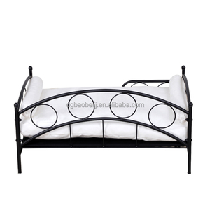 Lit moderne et élégant en métal pour animaux de compagnie Tapis pour chiens en fer résistant à la rouille robuste et amovible et lavable pour chats et chiens Éponge solide Meubles pour animaux de compagnie - Product Image 3