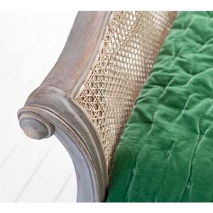 กรอบเตียงไม้สไตล์ฝรั่งเศสพร้อมหวาย - Product Image 5