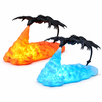 Lampe de nuit LED rechargeable PLA Dragon de Glace, Décoration de bureau, Cadeau fantaisie pour les fans de dragons