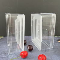 Contenants pour mousse, gobelets à tiramisu, boîtes à dessert, boîtes à gâteaux carrées transparentes en plastique, emballages pour gâteaux, boîtes transparentes en gros