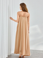 Chemise de nuit pour femmes robe d'été sans manches avec fines bretelles robes de nuit pour femme robes de maternité