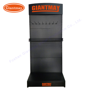 Cho Điện Tay Công cụ phần cứng cửa hàng hàng hóa Organiser Kệ sàn sản phẩm đứng kim loại Pegboard Rack hiển thị tủ - Product Image 5