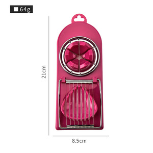 Egg Slicer Stainless Steel PP Dual Function Egg Cutter For Boiled Eggs And Decorative Slicing - Product Image 2