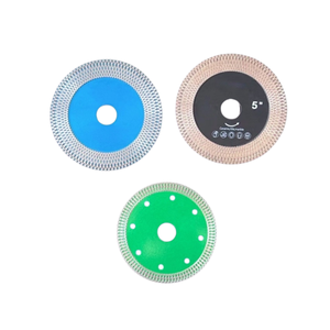 Lame diamantée turbo en maille frittée <span class=keywords><strong>de</strong></span> 125 mm pour la découpe <span class=keywords><strong>de</strong></span> carreaux, sans éclats, utilisation à sec ou humide pour le marbre et la céramique - Product Image 2