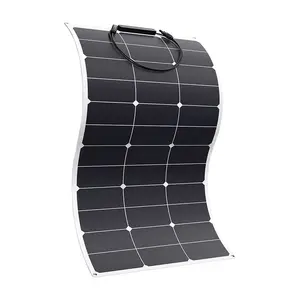 ETFE Painel Solar Barco 100W Maxeon Flex Painéis Solar 120W Camping Painel Solar Flexível Para Carregador De Bateria