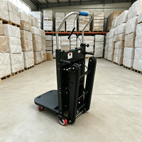 Chariot d'escalier électrique à quatre roues en métal robuste, pliable et portable, capacité de charge de 150 à 400 kg