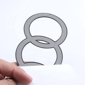 202mm 285mm 4 anneaux emblème calandre et coffre arrière Chrome brillant noir mat ABS Badge pour <span class=keywords><strong>AUDI</strong></span> A1 A4 A6 A8 Q2 Q8 S5 S7 R8 RS6 - Product Image 3