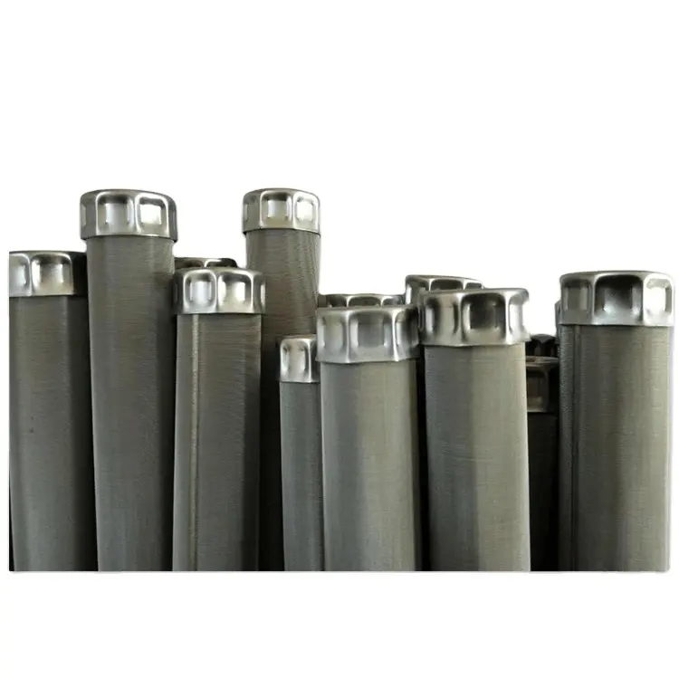Hot-Selling Filter Dapat Digunakan Kembali Elemen 5 Layer Stainless Steel Sintered Mesh Candle Filter