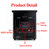 Machine à flamme haute puissance 350W, hauteur 8-10m, garantie 1 an, équipement d'effets de scène, contrôle DMX512.