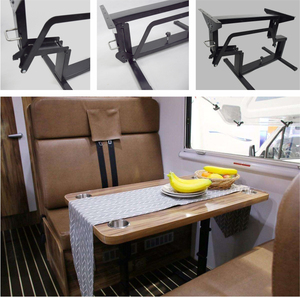 Table à manger pliante en plastique, table élévateur multifonctionnelle, accessoires <span class=keywords><strong>de</strong></span> camping-car - Product Image 3