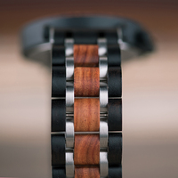 Montres-bracelets pour hommes BOBO BIRD personnalisées, chronographe, mouvement à quartz japonais, bracelet en acier inoxydable, montres en bois tendance