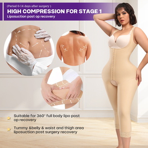 <span class=keywords><strong>Fajas</strong></span> Colombianas Postquirúrgicas Moldeadoras Levanta Glúteos Efecto Reloj de Arena Prendas Moldeadoras de Cuerpo Completo <span class=keywords><strong>para</strong></span> Mujer Faja de Compresión BBL - Product Image 2