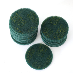 Green Scouring Pad <strong>Abrasive</strong> Round Green Pad Wall Cleaning DIY Craft Surface Cleaning Grinding Polishing <strong>Non</strong> Woven - Product Image 1
