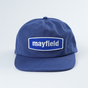 Yukaihe Tùy Chỉnh Thêu 5 Bảng Điều Chỉnh Vải Cotton Không Có Cấu Trúc Snapback Mũ Với Thêu Vá - Product Image 1