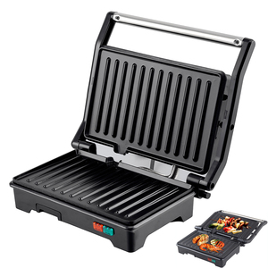 Anbolife 2 slice contact grill 180 gradi open electric contact grill piccolo elettrodomestico da cucina panini maker con vassoio dell'olio - Product Image 1