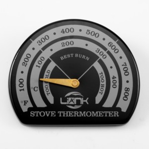 Accessori per Caminetto, Termometro Bimetallico per Stufa a Pellet, Termometro Magnetico per Stufa, Termometri per Forno Domestico - Product Image 2