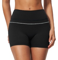 Nouveau short de yoga grande taille 2026 en Spandex/Nylon, color-block, taille haute, effet ventre plat, rehausseur de fessier, infroissable, Amflex