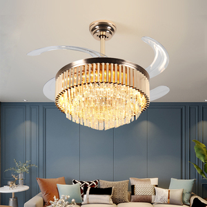 Hiện Đại Đèn Chùm Pha Lê nhà hàng phòng ngủ LED ánh sáng tần số thông minh chuyển đổi Đèn quạt trần - Product Image 3