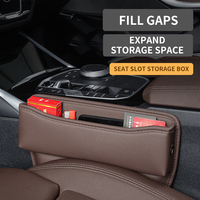 Organisateur de siège arrière de voiture en cuir PU imperméable de luxe, boîte de rangement universelle pour l'espace interne, accessoires de voiture
