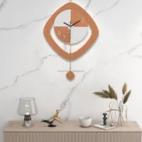 2022 Woonkamer Muur Decor Klok Luxe Slingeruurwerk Woondecoratie Nordic Moderne Minimalistische Wandklokken 3d Ontwerp Art Horloge