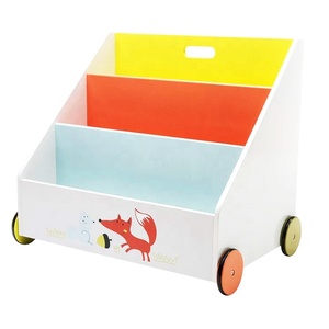 Librería <span class=keywords><strong>con</strong></span> <span class=keywords><strong>ruedas</strong></span> <span class=keywords><strong>para</strong></span> niños, unidad <span class=keywords><strong>de</strong></span> almacenamiento <span class=keywords><strong>de</strong></span> <span class=keywords><strong>juguetes</strong></span> <span class=keywords><strong>para</strong></span> niños pequeños, caja <span class=keywords><strong>de</strong></span> <span class=keywords><strong>juguetes</strong></span> <span class=keywords><strong>de</strong></span> <span class=keywords><strong>madera</strong></span>, librería creativa <span class=keywords><strong>con</strong></span> lindos patrones <span class=keywords><strong>de</strong></span> animales - Product Image 2
