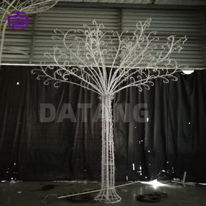 Arbre en cristal décoratif avec éclairage LED pour allée de jardin et aménagement paysager extérieur, éclairage de festival - Product Image 6