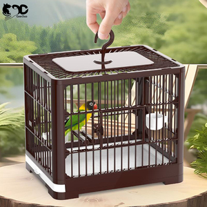 Geerduo Pet Có Thể Gập Lại Vuông Chim Treo Tàu Sân Bay Lồng Với Đứng Cho Vẹt Conures Lovebird Cockatiel Parakeets - Product Image 5