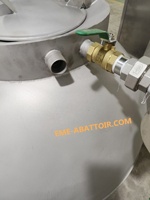 Machine de lavage et de nettoyage de tripes et d'estomacs de bovins en acier inoxydable haute performance, certifiée Halal, pour l'équipement de process de boucherie
