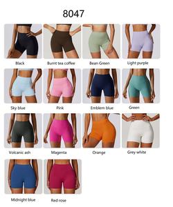 Yüksek bel Yoga pantolon tayt 2024 seksi kadınlar Yoga pantolon spor spor Yoga şort - Product Image 5