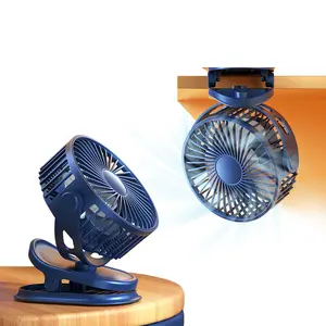 Kinscoter High Speed 1200Mah Usb Recharge Fan Stand Clip Home Outdoor Fan Silent Portable Fan For Baby
