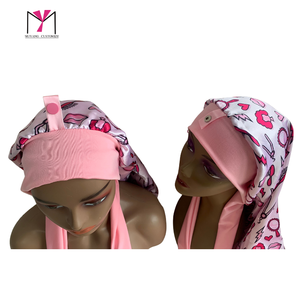 MUYANG 2026 Bonnets longs de créateur personnalisés avec logo et bouton en satin – Vente chaude - Product Image 3