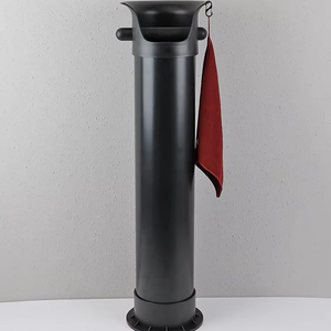 Bền Tái Sử Dụng Nhựa Xi Lanh Hình Dạng Quán Cà Phê Thùng Rác Có Thể Thiết Kế Cổ Điển Gõ Xuống Xỉ Hộp Thả Cà Phê Bột Thùng Rác Có Thể - Product Image 1