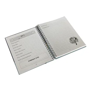 Benutzer definierte tägliche Hardcover Fitness Journal Planer Notizbuch für Workout Fit Logs Buch für Mann und Frau