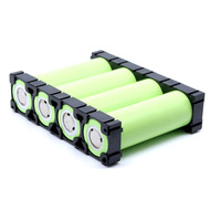 Soporte para Baterías 21700 con Espaciador Encajable de 21.3mm, 1×2/1×3/1×4, Apilable, para Baterías Externas y Paquetes de Baterías DIY