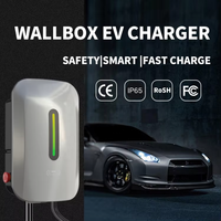 Chargeur mural pour véhicule électrique Chet New Type 2 EV 7kW, étanche, AC avec câble de 5 m