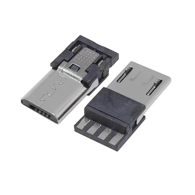 MICRO USB 5P Welded Wire Android Male Head Front Five Back Five Back 4 Back 5 McFlat Foot Socket Connector