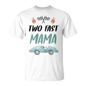 Camiseta Two Fast Mama Race Car para fiesta de segundo cumpleaños - Product Image 1
