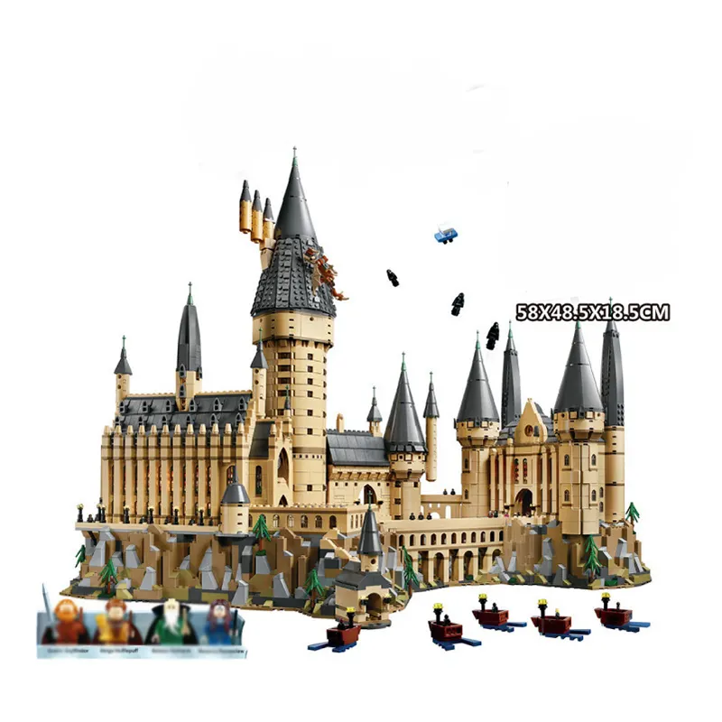 16060 6700 + pz/set romanzo serie di film compatibile 71043 Hogwart castello magico casa Set mattoni blocchi di costruzione