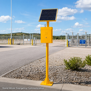 Boîte de communication solaire autonome d'urgence pour autoroute, tunnel, parc, champ pétrolier, site isolé, téléphone SOS extérieur étanche - Product Image 6