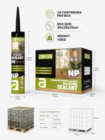 Scellant en silicone neutre durable, anti-fissures, pour une application de scellement des joints de construction sur une longue période