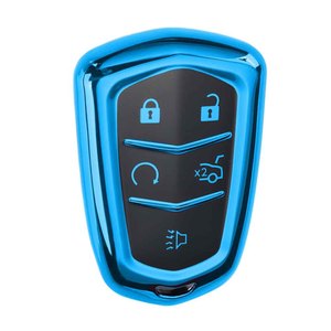 Housse de clé de voiture noire et argentée pour modèles Cadillac XT5 XT6 XTS 2023 - Product Image 2