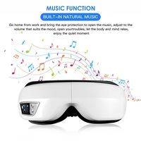 Vente chaude Smart Electric Rhythm Eye Massager Device Compresse chaude Musique Silicone Vibration Têtes de massage Contrôle de synchronisation pour